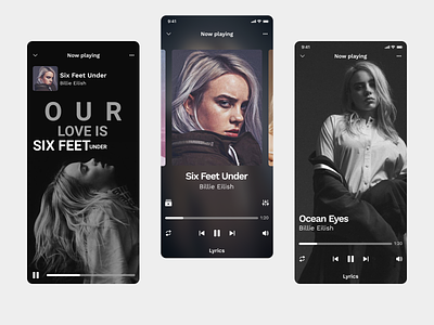 🎙 Music player app | Conceptual UI design