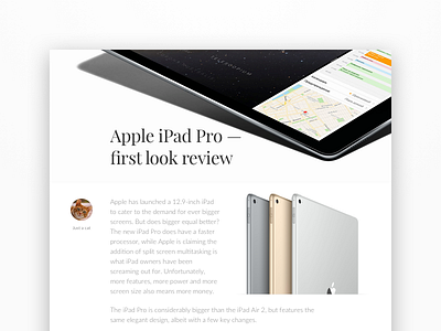 Blog Post 035 35 apple blog post dailyui first ipad look pro