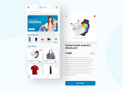 E-commerce app design concept for @gotrendyy