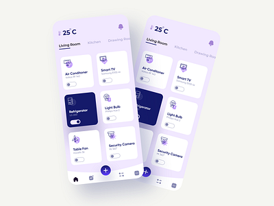 Smart Home App Design Concept adobexd app design ui ui design uiinspiration uiux uiuxinspiration userinterfacedesign