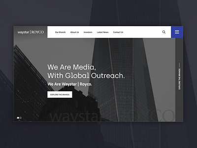 Waystar Royco - Website Mockup