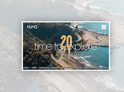 Time To Explore | Kuyo Travel Web Concept clean ui explore holiday kuyo summer time to explore vacations web web design webdesign websites webstudio