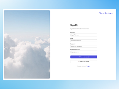 Sign Up Page design hero section landing page login login page sign up sign up page ui ui design ux ux design