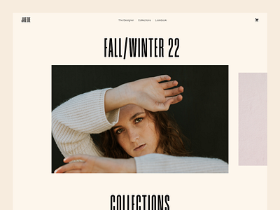 Fashion Designer Website Concept