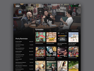 Podcast Website Home Page