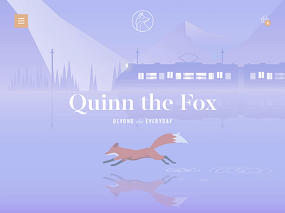 Quinn the Fox Website animals animation brand identity branding cute fox homeware illustration lifestyle online commerce quinn the fox train ui ux website website design
