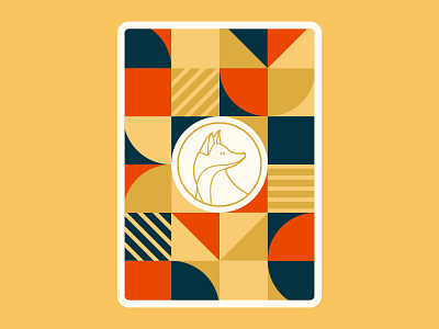 Quinn the Fox Playing Cards: Back Design