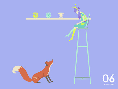 #QuinnsQuips children clocks color colour cool cute fox fun furniture girl illustration pretty