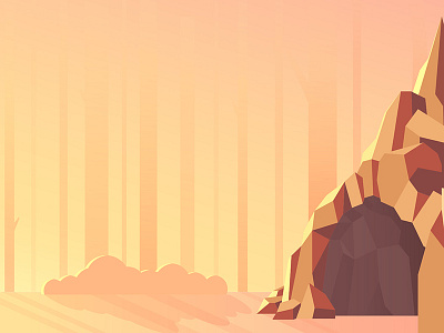 Betterup Background: Forest background business cave fog forest gradient light mist pink startup sunset vector