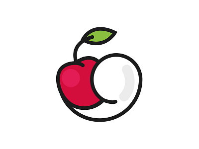 Cherry and Cream cherry cream food fruit heart logo love sweet