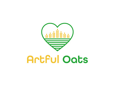 Oats logo design vector