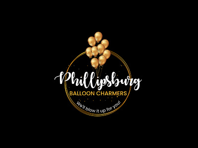 Balloon Charmers Vector balloon charmers branding logo typography vector watercolor