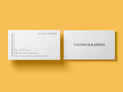 Simple business card design । print ready file
