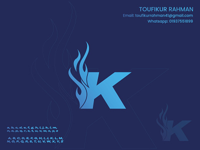 kfire logo design branding fire logo k fire logo k logo kfire logo logo design typography vector