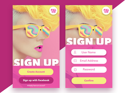 Sign Up - Daily UI 001 app dailyui sign up ui