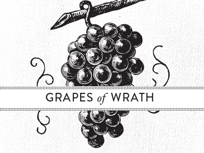 Grapy grapes texture typography