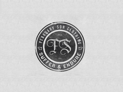 Fs Seal brand logo texture typography