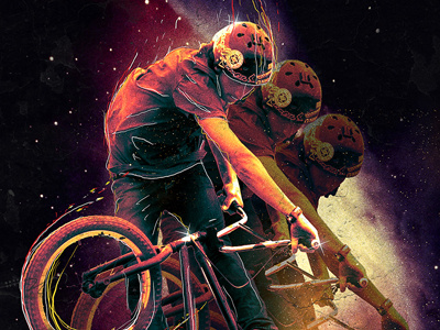 Pedalcraft Poster bike pedalcraft retro space vintage