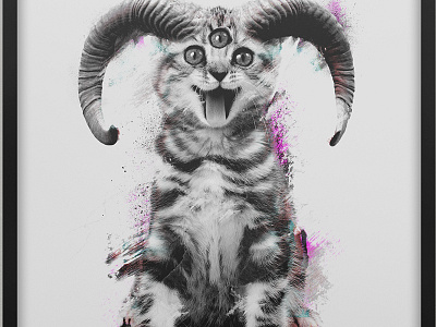 Gato cat evil grunge pink texture