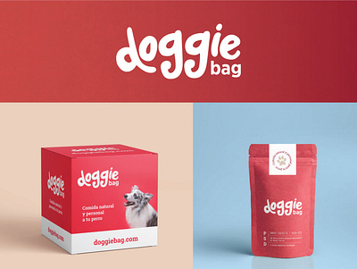 Doggie bag design logo typography ui ux