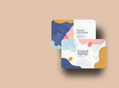 minimal business card branding card graphic minimal ui