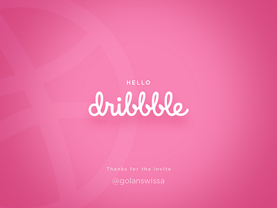 Let's Play debut dribbble invitation thanks