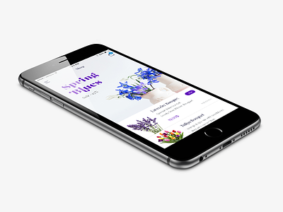 Flowers Mobile Shop app design flat flowers interface shop ui ui design ux