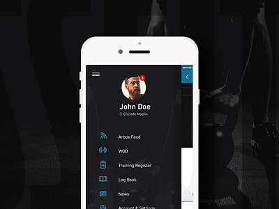 Crossfit App Menu