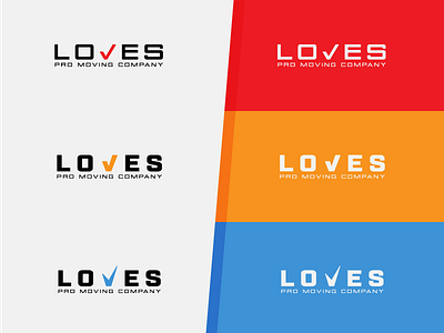 Loves Pro Moving Company Logo branding company logo loves moving pro