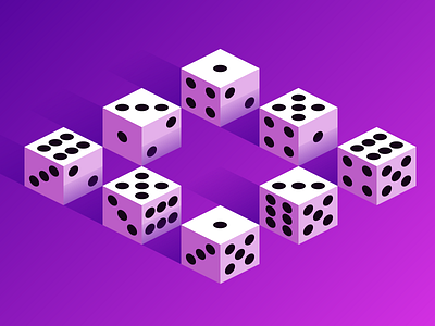 Lucky Dice dice isometric lucky shading