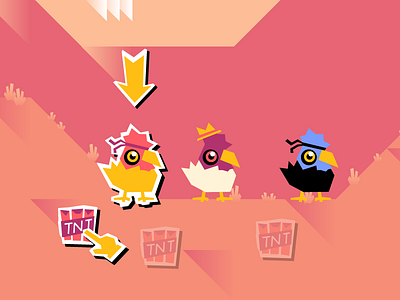 Kung POW Chicken Game Concept chickens concept game golf multiplayer