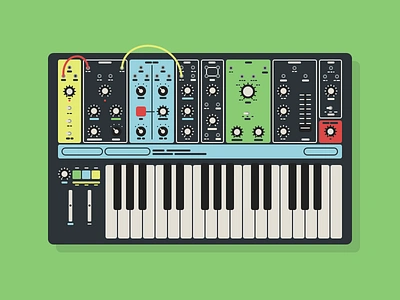 Moog Grandmother adobe xd grandmother illustration moog synth synthesizer