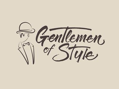 Gentlemen Of Style Hand Lettering branding calligraphy design hand lettering handlettering ink lettering letters logo typography