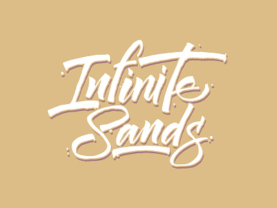 Infinite Sands Calligraphy branding calligraphy hand lettering handlettering ink lettering letters logo typography vector
