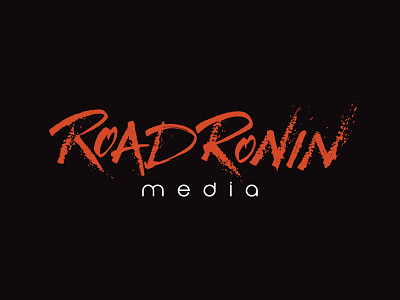 Road Ronin Media Calligraphy Logo branding calligraphy hand lettering handlettering ink lettering letters logo typography vector