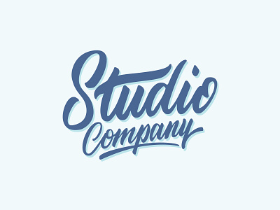 Studio Company Logo branding calligraphy font hand lettering handlettering handwritten lettering letters logo script typography