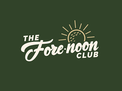 The Fore·noon Club branding calligraphy hand lettering handlettering handwritten lettering letters logo logotype typography