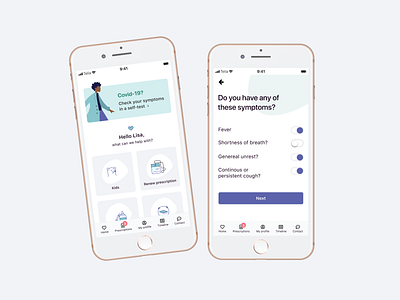 Medical app design app covid 19 covid19 design health app health care healthcare illustraion med tech medical medical app medical care mobile mobile app design mobile design mobile ui typography ui uidesign ux