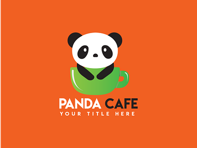 Panda Cafe Logo bar beverages brand branding break brown business cafe cafeine chocolate clean coffee company corporate corproation cup dream drink food health