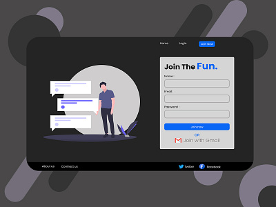 Signup Page Design