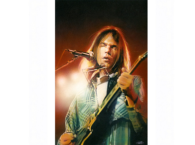 Neil Young illustration music art neil young painting portrait portrait illustration portrait painting