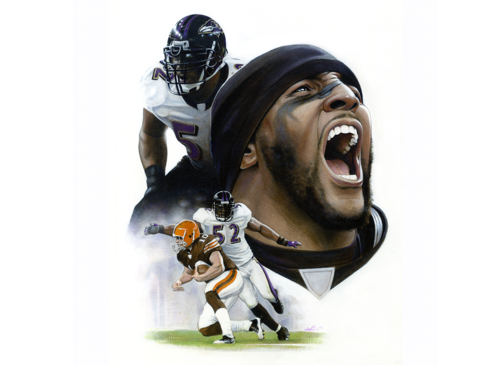 Ray Lewis by Mike O'Brien on Dribbble