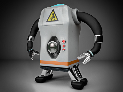 Trashbot 3d c4d cinema 4d robot