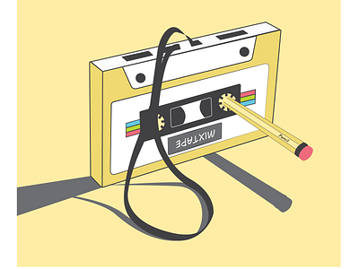 Tape creativity illustration vector