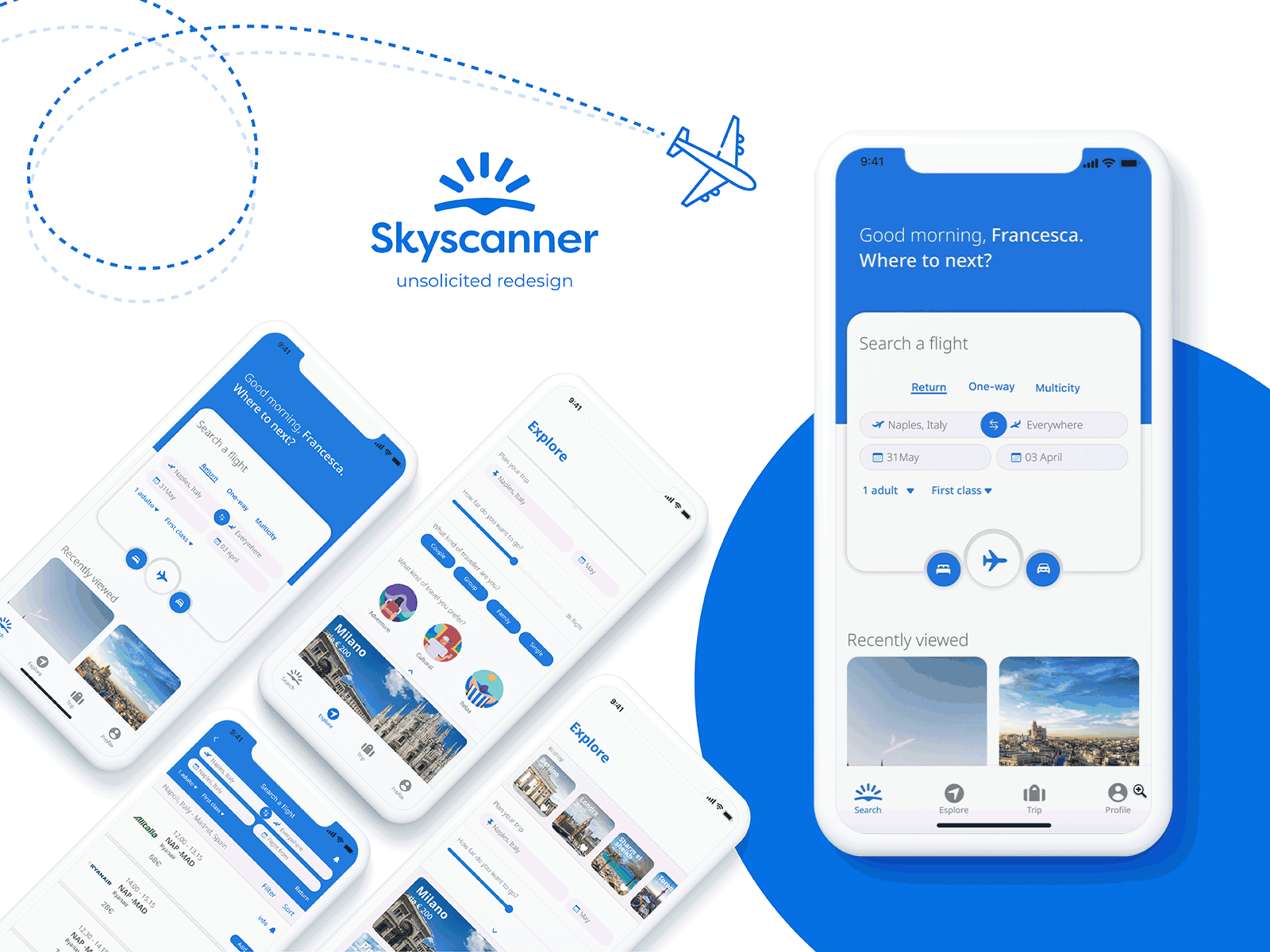 Skyscanner - unsolicited redesign apple apple design design interfacedesign project redesign redesignapp skyscanner uiux userflow