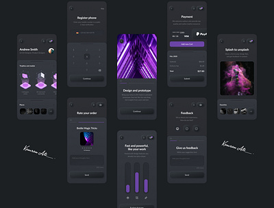 neumorphic-skeuomorphic-elements-for-figma-dark 2020 2020 app design adobexd app design branding dark app dark mode dark theme graphicdesign typography ui uiux ux uxdesign