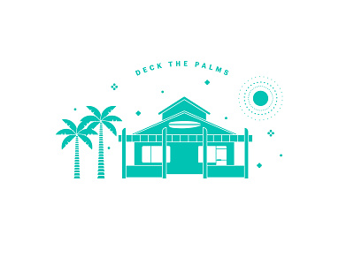 Deck the Palms design graphic design illustration vector