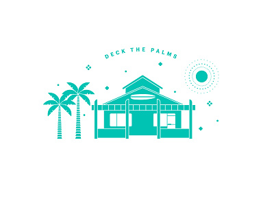 Deck the Palms Illustration design graphic design illustration vector