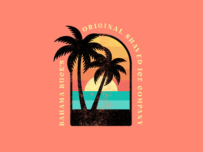 Sunset Palms design graphic design illustration vector