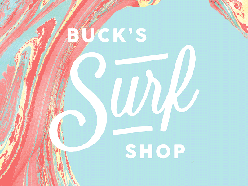 Buck's Surf Shop Illustration animation design graphic design illustration vector